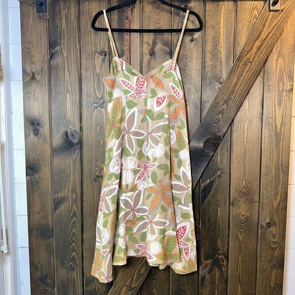 Putumayo Floral Midi Linen Dress - Picture 2 of 7